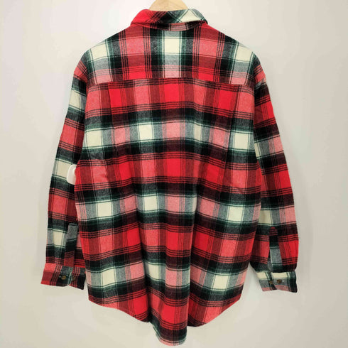 SEVENTH CLUB チェック柄 ロングスリーブネルシャツ メンズ import:L