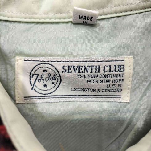 SEVENTH CLUB チェック柄 ロングスリーブネルシャツ メンズ import:L