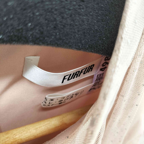 ファーファー furfur キラキラチュールボウタイドレス レディース ONE SIZE