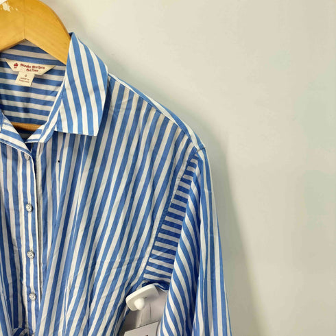 ブルックスブラザーズレッドフリース BROOKS BROTHERS REDFLEECE ストライプ コットン シャツワンピース レディース JPN:0