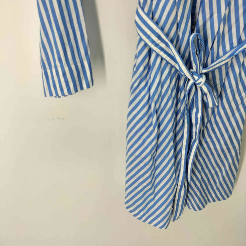 ブルックスブラザーズレッドフリース BROOKS BROTHERS REDFLEECE ストライプ コットン シャツワンピース レディース JPN:0