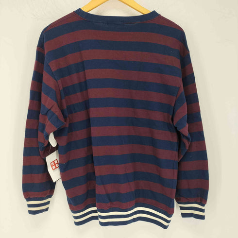 ラルフローレン RALPH LAUREN 90S胸ロゴワッペン ボーダースウェット メンズ import:L