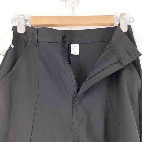ジップデザイン ストレートパンツ レディース