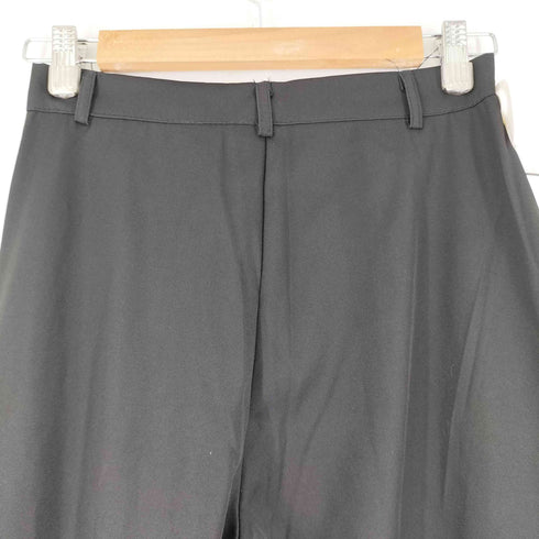 ジップデザイン ストレートパンツ レディース