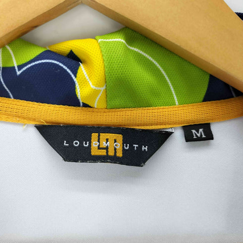 LOUDMOUTH ロゴ 刺繍 裏地 総柄 ジップアップ パーカー レディース import:M