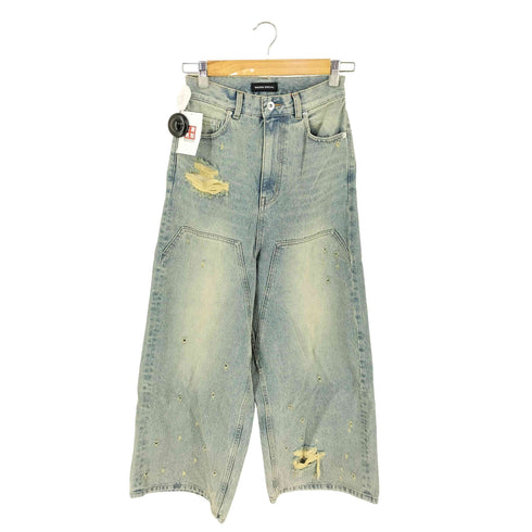 メゾンスペシャル MAISON SPECIAL Baggy Denim Pants ダブルニー バギー デニム パンツ レディース 34