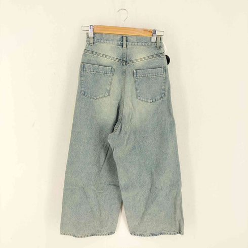 メゾンスペシャル MAISON SPECIAL Baggy Denim Pants ダブルニー バギー デニム パンツ レディース 34
