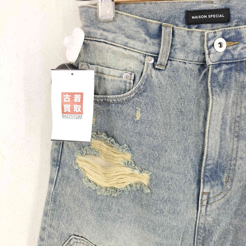 メゾンスペシャル MAISON SPECIAL Baggy Denim Pants ダブルニー バギー デニム パンツ レディース 34