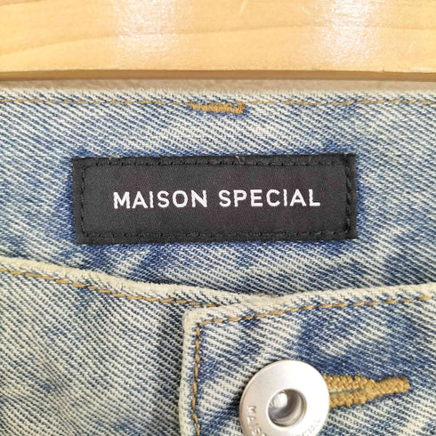 メゾンスペシャル MAISON SPECIAL Baggy Denim Pants ダブルニー バギー デニム パンツ レディース 34