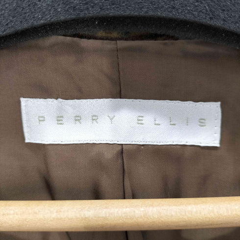 ペリーエリス PERRY ELLIS ペイズリー柄 ウール ノーカラージャケット レディース 6