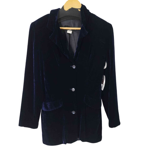 Little New York MADE IN USA レーヨン シルク ベロア テーラードジャケット レディース JPN:S