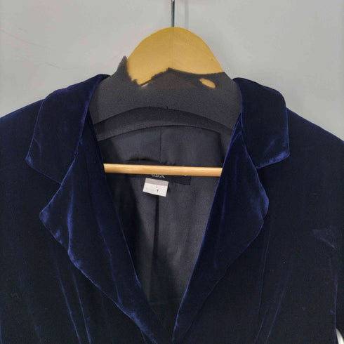 Little New York MADE IN USA レーヨン シルク ベロア テーラードジャケット レディース JPN:S