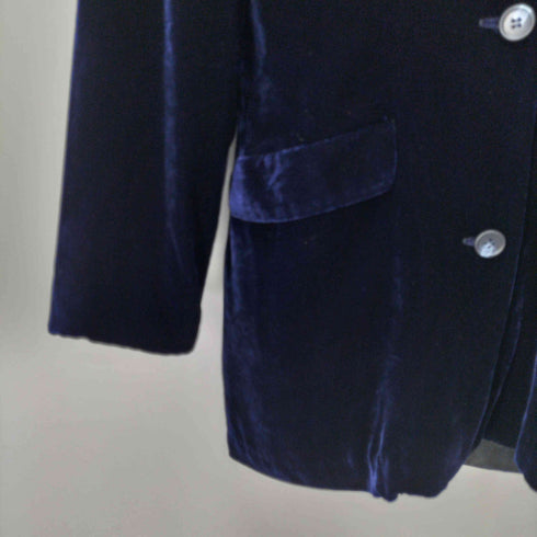 Little New York MADE IN USA レーヨン シルク ベロア テーラードジャケット レディース JPN:S