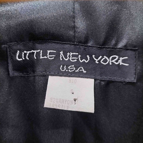 Little New York MADE IN USA レーヨン シルク ベロア テーラードジャケット レディース JPN:S