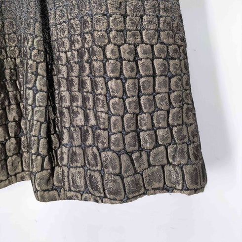 パトリツィアペペ PATRIZIA PEPE MADE IN ITALY アセテート ウール クロコ柄 グラデーション プリーツスカート レディース 40