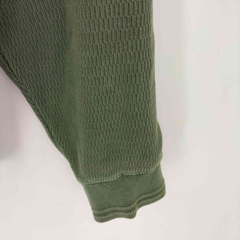 ハフ HUF STRETCH LOGO HENRY THERMAL 特殊加工 ヘンリーネック サーマル L/S Tシャツ カットソー メンズ M