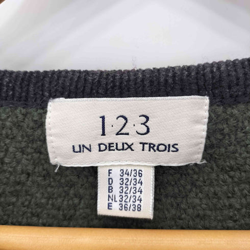 UN DEUX TROIS ケーブル編み デザインカーディガン レディース 34/36