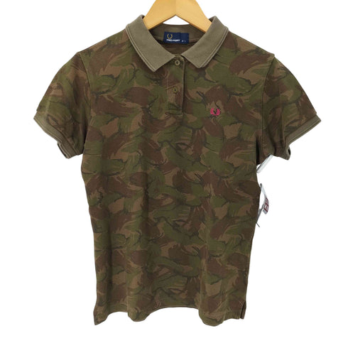 フレッドペリー FRED PERRY Y2K 迷彩 ポロシャツ レディース import:L