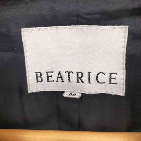ベアトリス BEATRICE フロントジップデザイン テーラードジャケット レディース 38