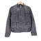 バナナリパブリック BANANA REPUBLIC ラムレザーシングルライダースジャケット レディース M
