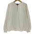 シシ sisii ZIP CREW コットン ハーフジップ クルーネック プルオーバー レディース JPN:L