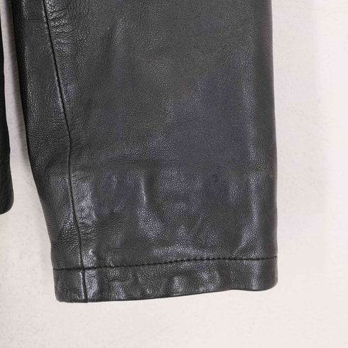 バナナリパブリック BANANA REPUBLIC ラムレザーシングルライダースジャケット メンズ S