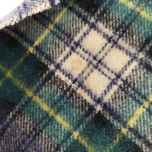 ポロラルフローレン POLO RALPH LAUREN スコットランド製 LAMBSWOOL ラム ウール タータンチェック フリンジ マフラー メンズ
