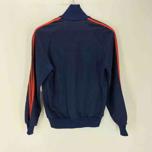 アディダス adidas 80S 西ドイツ製 万国旗タグ トレフォイルロゴ ハーフジップ タートルネック トラック ジャケット ジャージ バイカラー ラグラン メンズ D:42