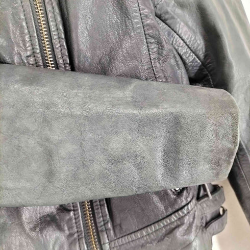 バナナリパブリック BANANA REPUBLIC ゴートレザーダブルライダースジャケット レディース S