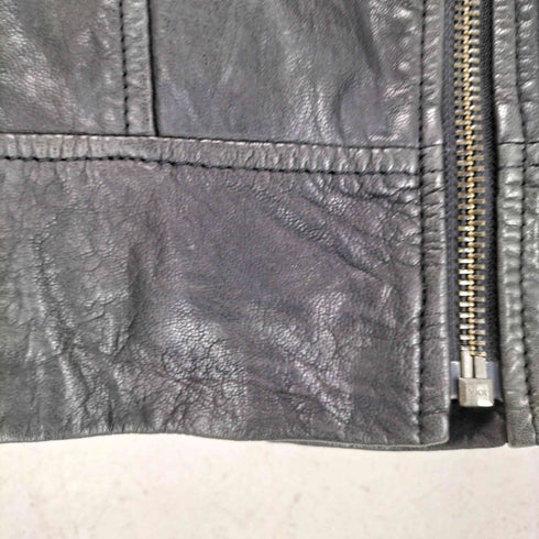 バナナリパブリック BANANA REPUBLIC ゴートレザーダブルライダースジャケット レディース S