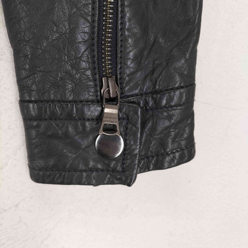 バナナリパブリック BANANA REPUBLIC ラムレザーシングルライダースジャケット レディース XS