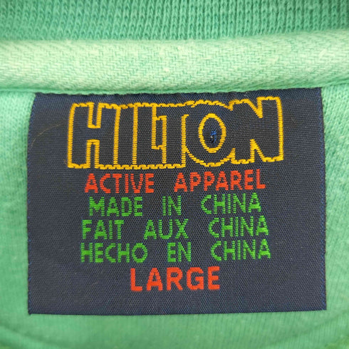 ヒルトン HILTON バイカラー クルーネックスウェット トレーナー メンズ L