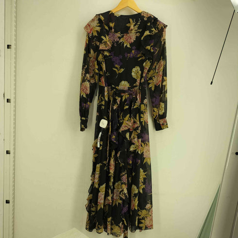 ローレンラルフローレン LAUREN RALPH LAUREN 23AW フラワープリントラッフルワンピース レディース US:4