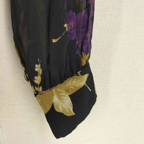 ローレンラルフローレン LAUREN RALPH LAUREN 23AW フラワープリントラッフルワンピース レディース US:4