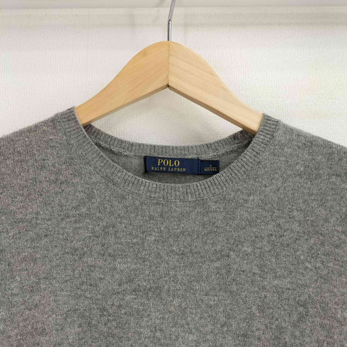 ポロラルフローレン POLO RALPH LAUREN エルボーパッチ クロップド ウールニット ワンピース レディース import:S