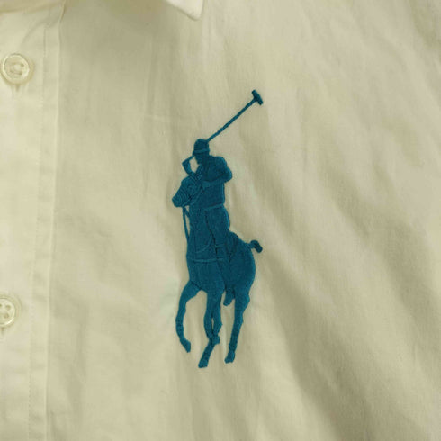 ラルフローレン RALPH LAUREN Slim Fit デカポニー刺繍 L/S シャツ レディース 160