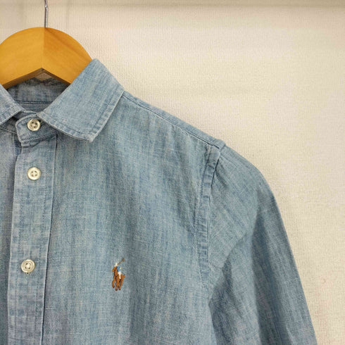 ポロラルフローレン POLO RALPH LAUREN ポニー刺繍 L/S デニムシャツ メンズ import:XS