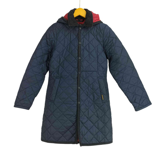 ラベンハム LAVENHAM フーデッド キルティングコート レディース 36