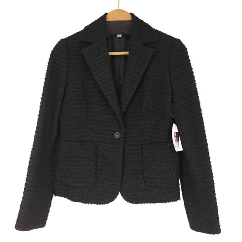 ミッシェルクラン MICHEL KLEIN ツイードテーラードジャケット レディース 38
