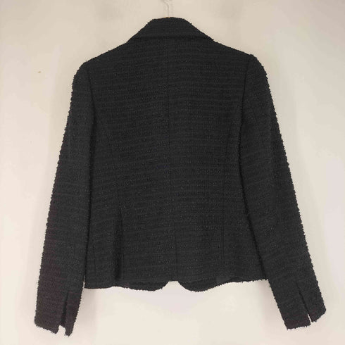 ミッシェルクラン MICHEL KLEIN ツイードテーラードジャケット レディース 38