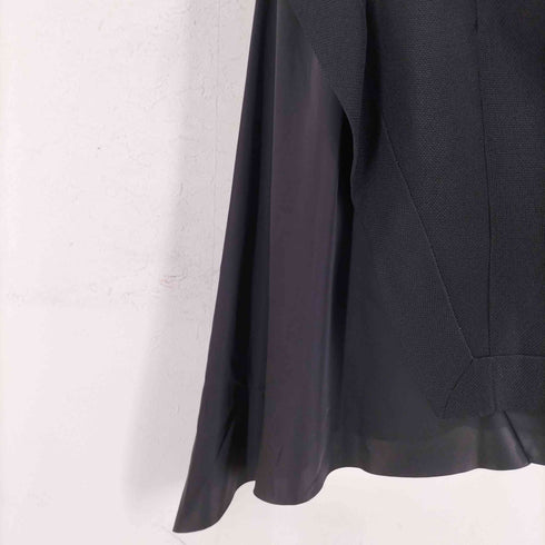 セドリックシャルリエ Cedric Charlier メッシュ 切替 アシンメトリー ノースリーブ ワンピース レディース 36