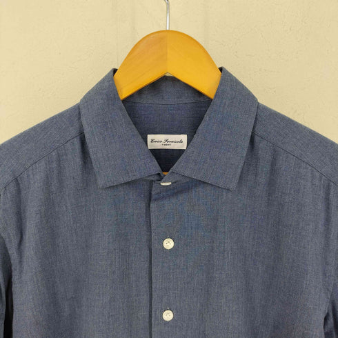 errico formicola napoli イタリア製 コットン レギュラーカラーシャツ メンズ 40