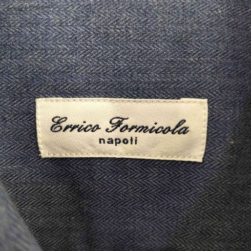 errico formicola napoli イタリア製 コットン レギュラーカラーシャツ メンズ 40