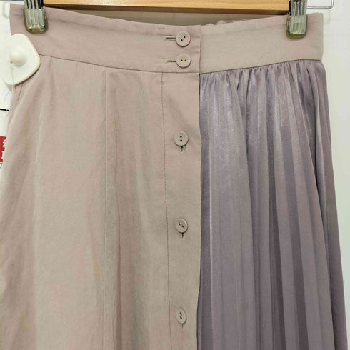 ジルバイジルスチュアート JILL by JILLSTUART ハイブリット サイド プリーツ スカート レディース M