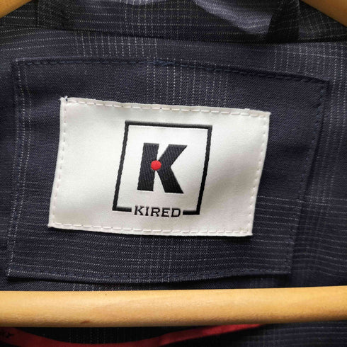 KIRED イタリア製 ENJOY SUMMER TEXTEK グレンチェック ダブルジップ スウィングトップ ブルゾン ジャケット メンズ EUR:46