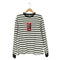 ザブラックアイパッチ THE BLACK EYE PATCH HWC LABEL STRIPED L/S TEE メンズ M