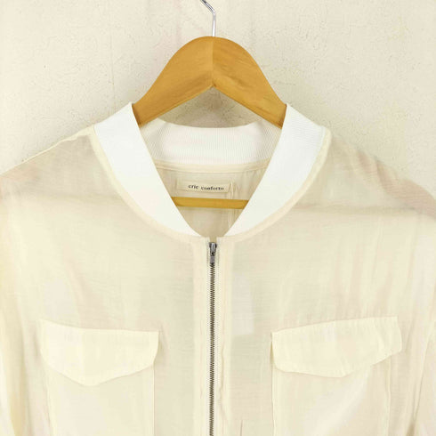 クリーコンフォルト crie conforto フラップポケットシアーブルゾン レディース JPN:M