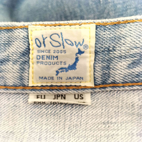 オアスロウ orSlow ジップフライデニムパンツ レディース JPN:XS