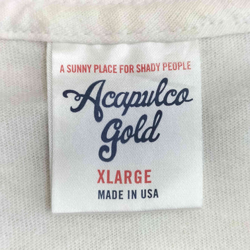 アカプルコゴールド Acapulco Gold USA製 コットン プリント クルーネックTシャツ メンズ import:XL