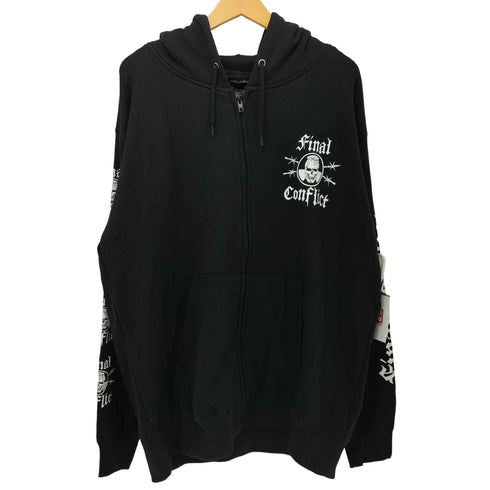 JAPAN TOUR 2022 ハードコア パンク アートワーク プリント ジップアップ パーカー メンズ JPN:XXL